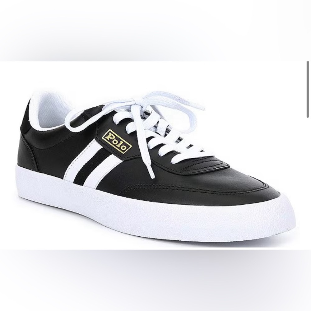 NIB Polo Ralph Lauren Men's Court Retro Leather Sneakers - Picture 3 of 8
